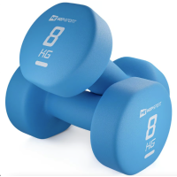 Гантелі для фітнесу неопренові круглі Hop-Sport HS-V080DR 2x8кг блакитний
