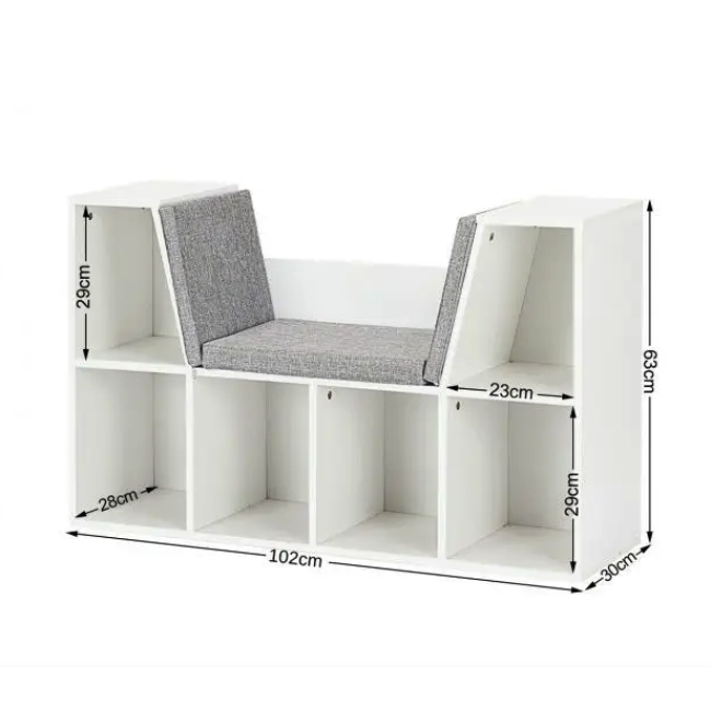 Шкаф-органайзер Costway Kinder с подушкой для сидения