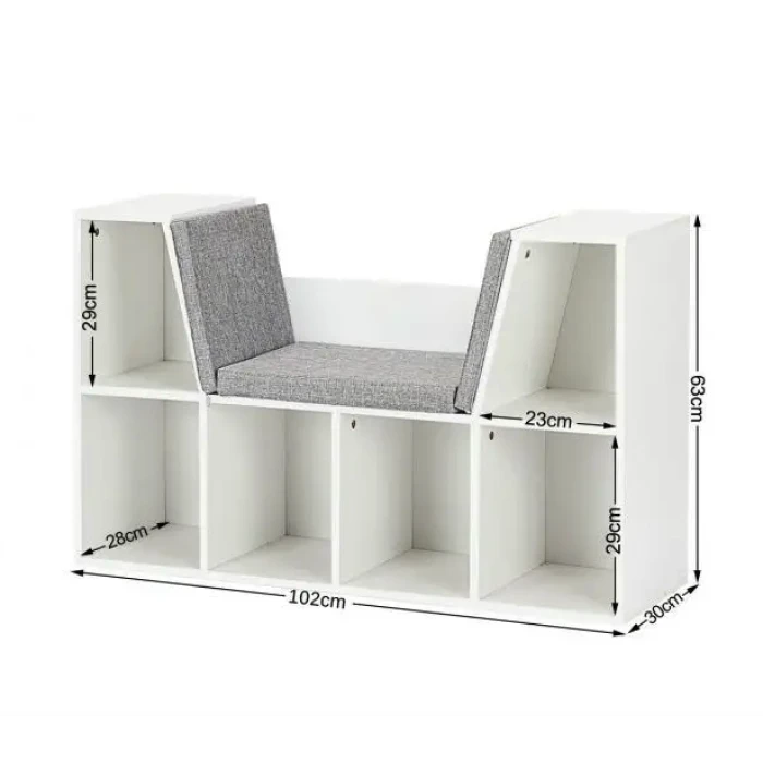 Шкаф-органайзер Costway Kinder с подушкой для сидения