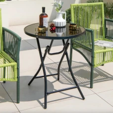 Стол садовый Costway Mix складной круглый