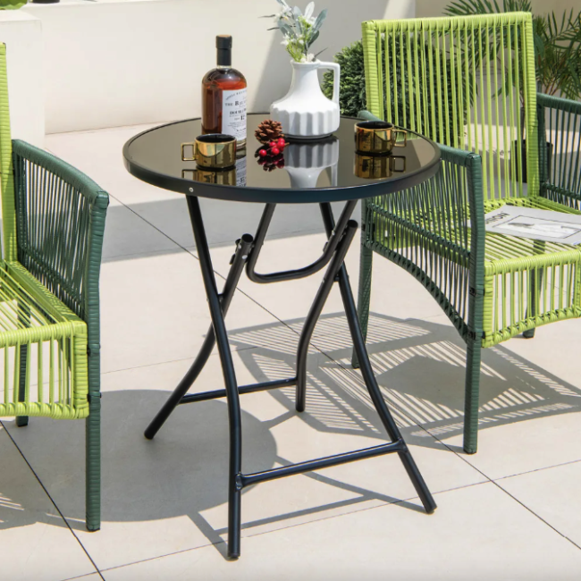 Стол садовый Costway Mix складной круглый