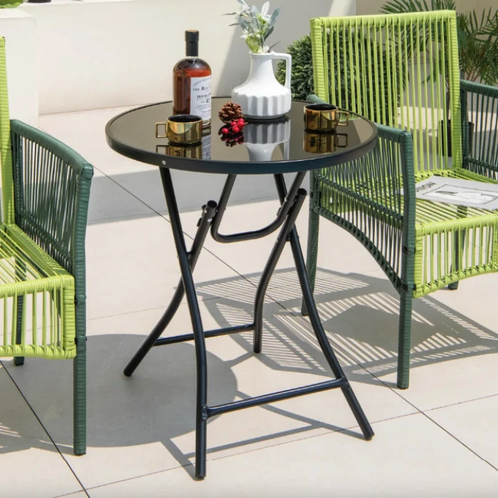 Стол садовый Costway Mix складной круглый