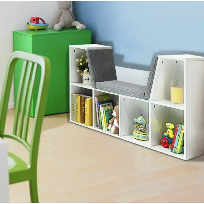 Шкаф-органайзер Costway Kinder с подушкой для сидения