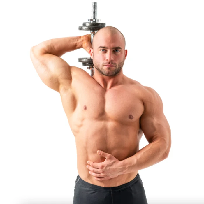 Гантеля металлическая Hop-Sport New 10кг с перчатками