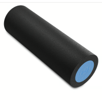 Массажный ролик (валик, роллер) Hop-Sport EPE 45см Черно-голубой