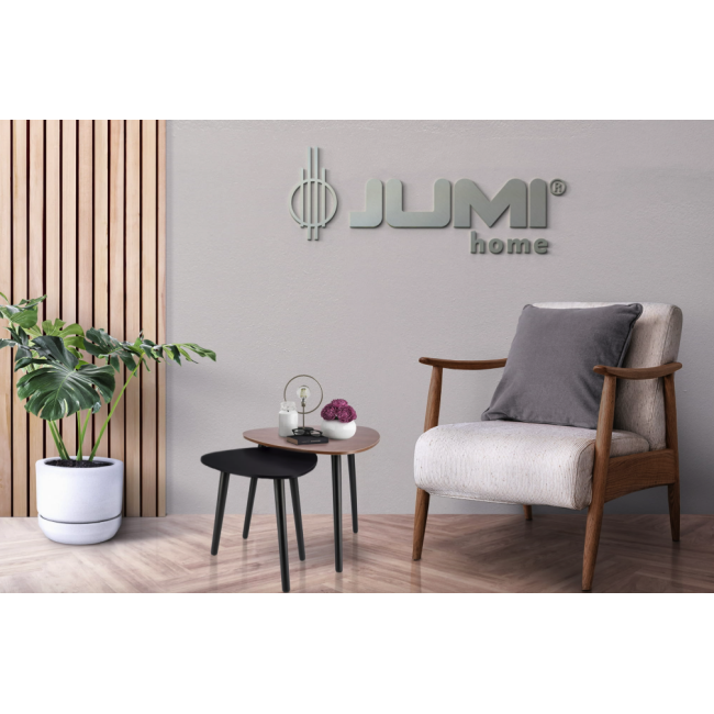 Комплект журнальных столиков Jumi Sinsey коричнево-черный