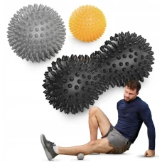 Набір масажних м'ячів Trex Sport TX-003MSB 3в1 для йоги та фітнесу PVC