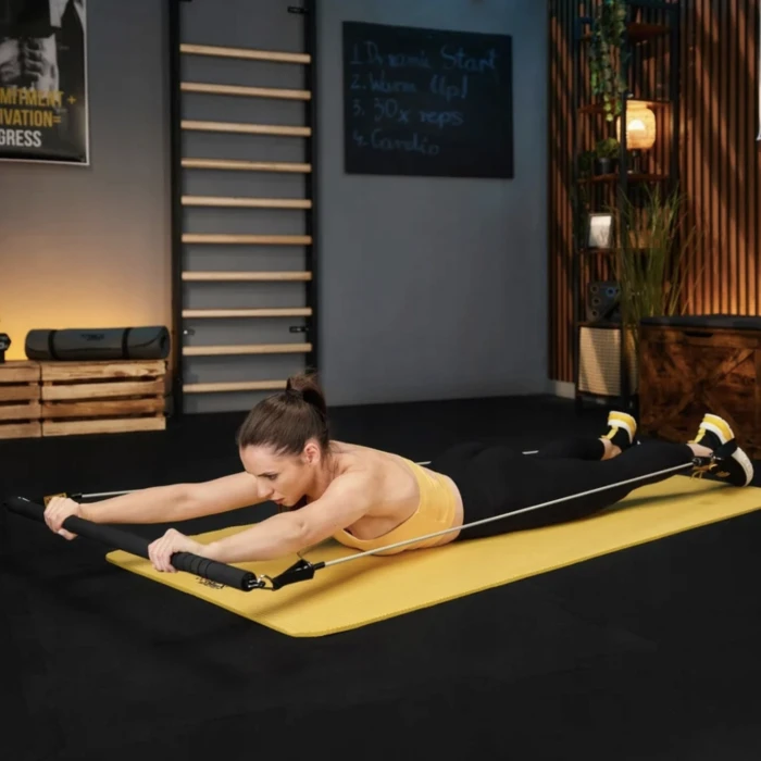 Палка гимнастическая с эспандерами Trex Sport TX-023TS 14-74кг