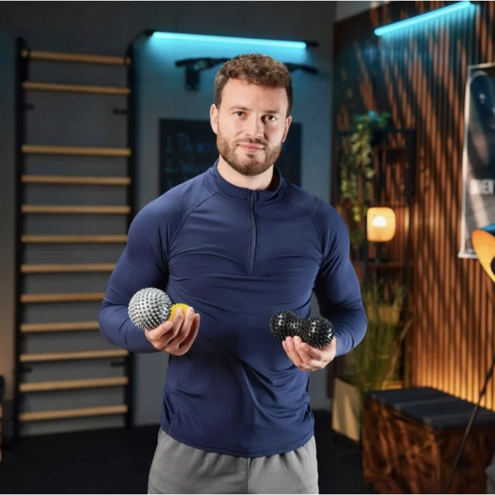 Набір масажних м'ячів Trex Sport TX-003MSB 3в1 для йоги та фітнесу PVC