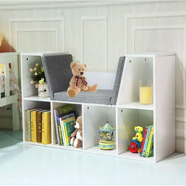 Шкаф-органайзер Costway Kinder с подушкой для сидения