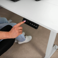 Компьютерный стол с регулируемой высотой Di Volio Rapalo белый