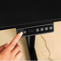 Комп'ютерний стіл з регульованою висотою Di Volio Biago чорний