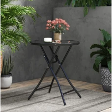 Стол садовый Costway Mix складной круглый