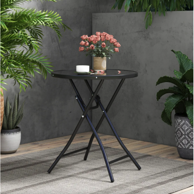 Стол садовый Costway Mix складной круглый