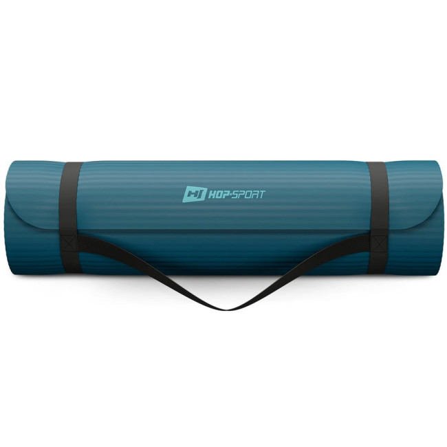 Коврик для йоги Hop-Sport HS-NB016GM NBR 1,5см темний морський