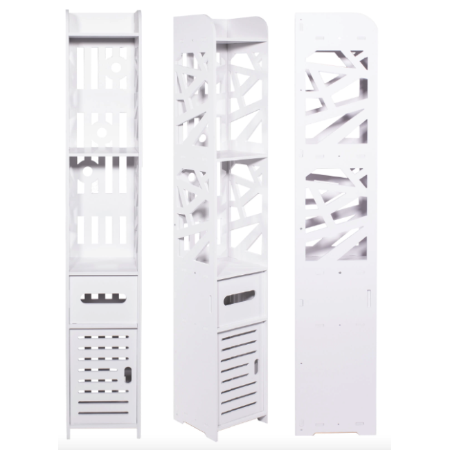 Пенал-шкаф Leobert Cubic для ванны 120см напольный