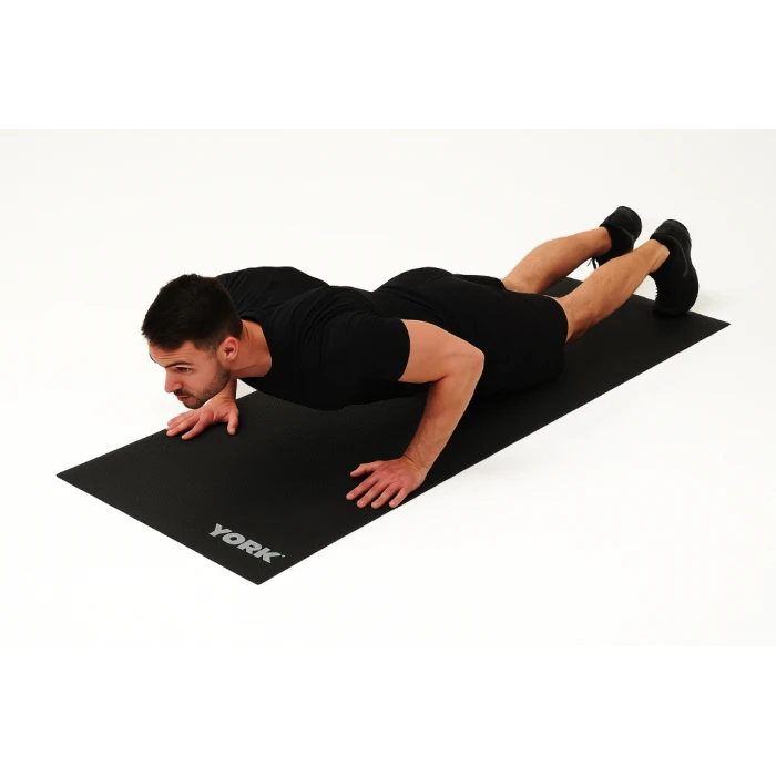 Килимок (мат) для фітнесу та йоги York Fitness 0,3см чорний
