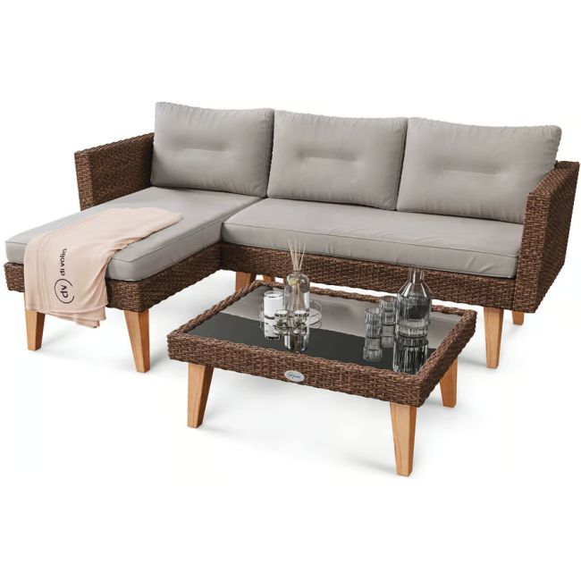 Комплект меблів для саду Di Volio Imola коричневий