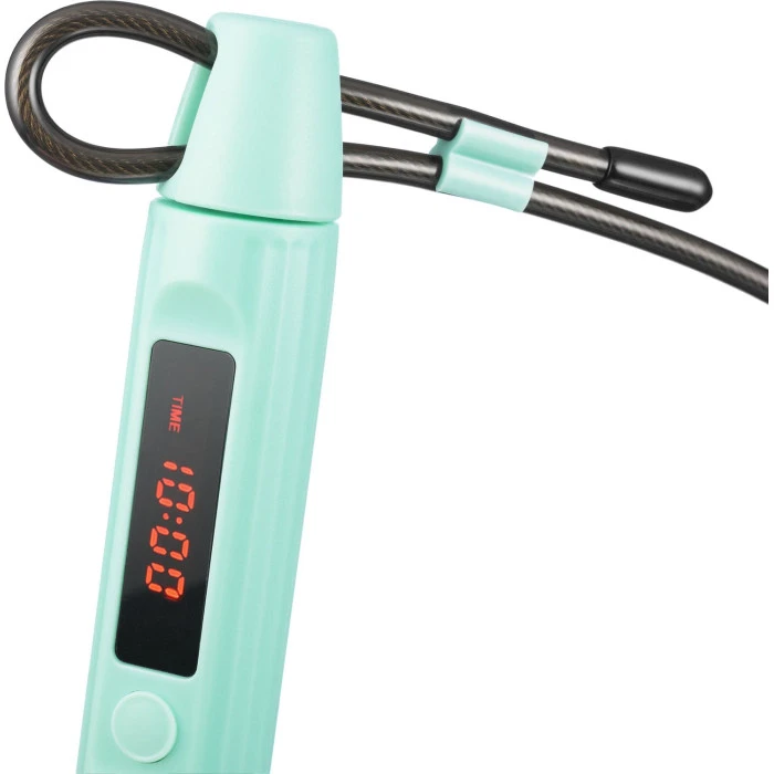 Розумна скакалка Gymtek Smart з дисплеєм і Bluetooth бірюзова