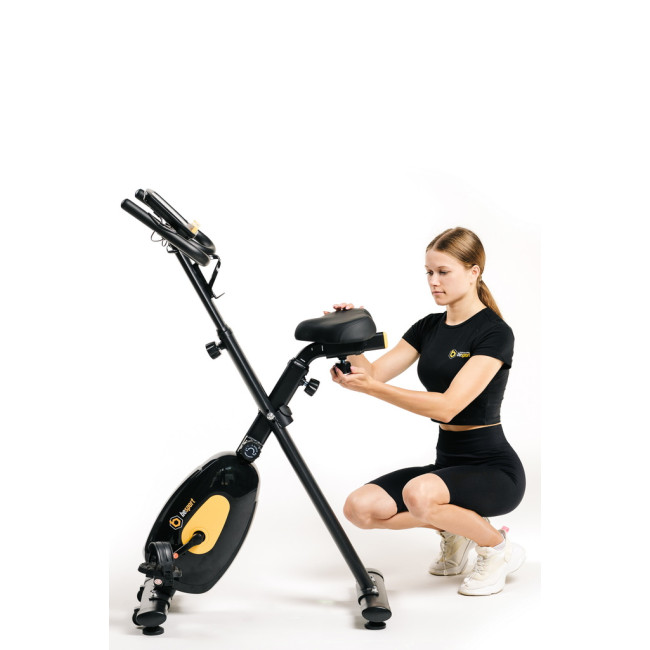 Велотренажер Besport BS-1560 XRAY магнітний чорно-жовтий