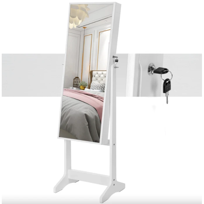 Напольное зеркало-шкаф Leobert Inessa белый
