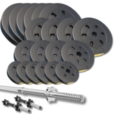 Набір зі штангою та гантелями Besport PowerPro 112кг (гриф 218см)