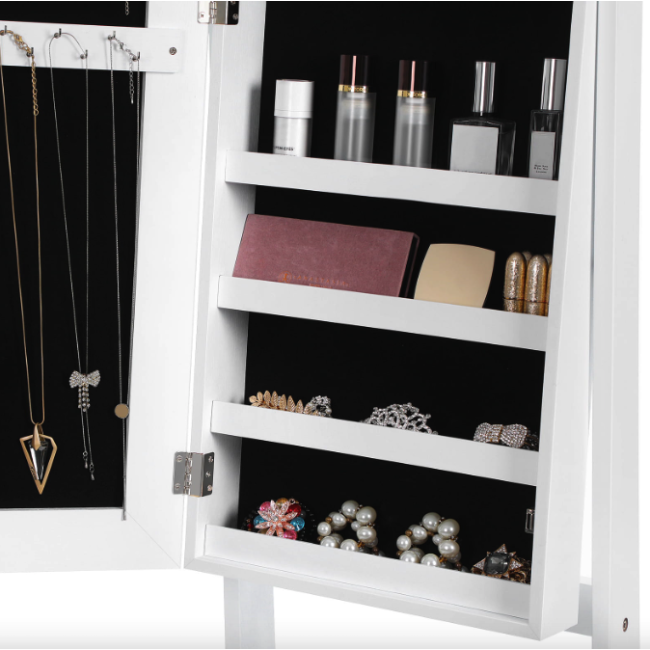 Напольное зеркало-шкаф Leobert Inessa белый