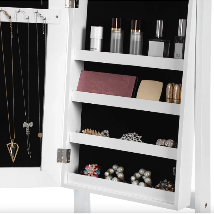 Напольное зеркало-шкаф Leobert Inessa белый