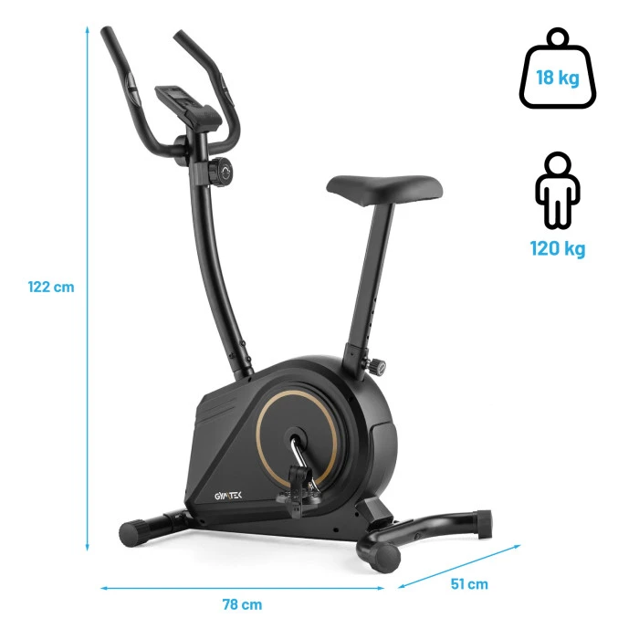 Велотренажер Gymtek XB700 золотой магнитный