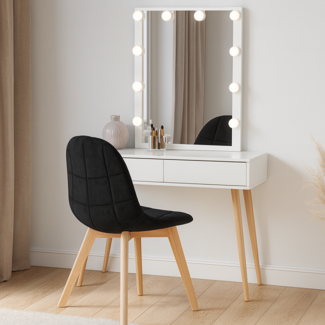 Крісло Leobert Bora оксамитове чорний