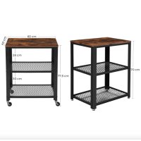 Стелаж Leobert Flash на колесах в стилі Loft