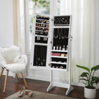 Напольное зеркало-шкаф Leobert Inessa белый