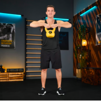 Гиря виниловая 6кг Trex Sport TX-006CKB желтая