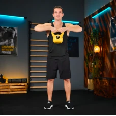 Гиря вінілова 6кг Trex Sport TX-006CKB жовта