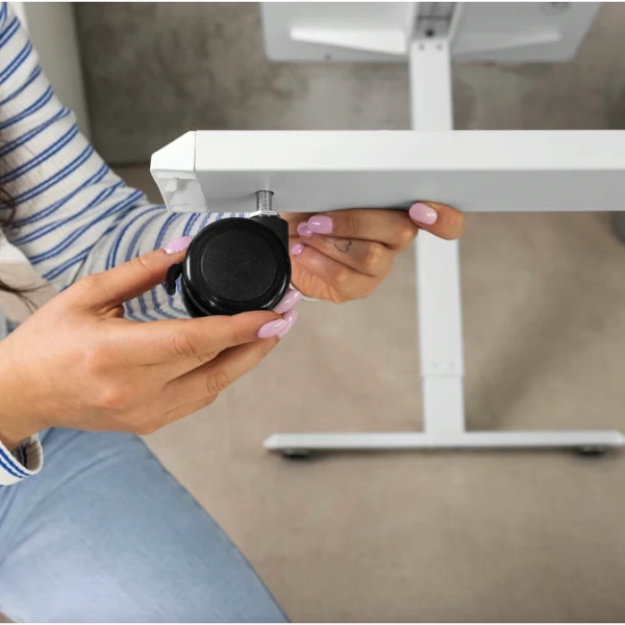 Комп'ютерний стіл з регульованою висотою Di Volio Rapalo білий