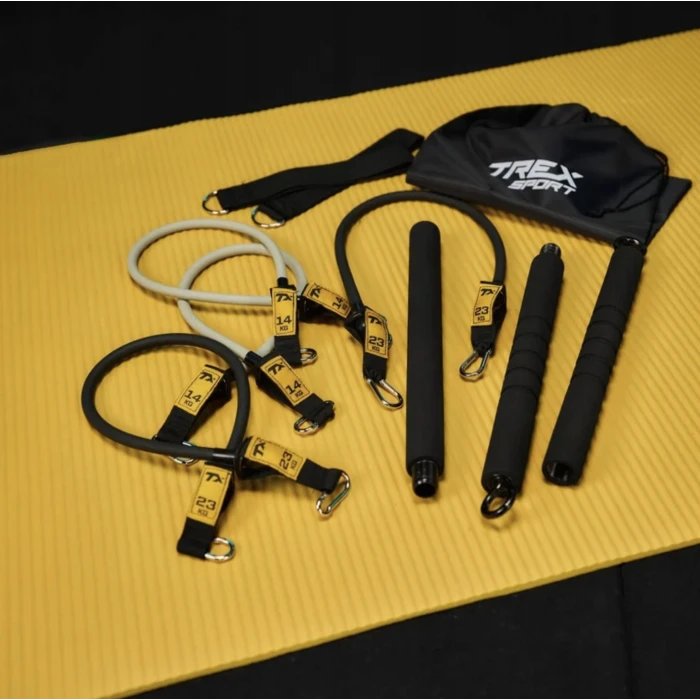 Палка гимнастическая с эспандерами Trex Sport TX-023TS 14-74кг