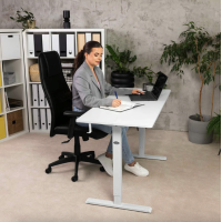 Компьютерный стол с регулируемой высотой Di Volio Rapalo белый