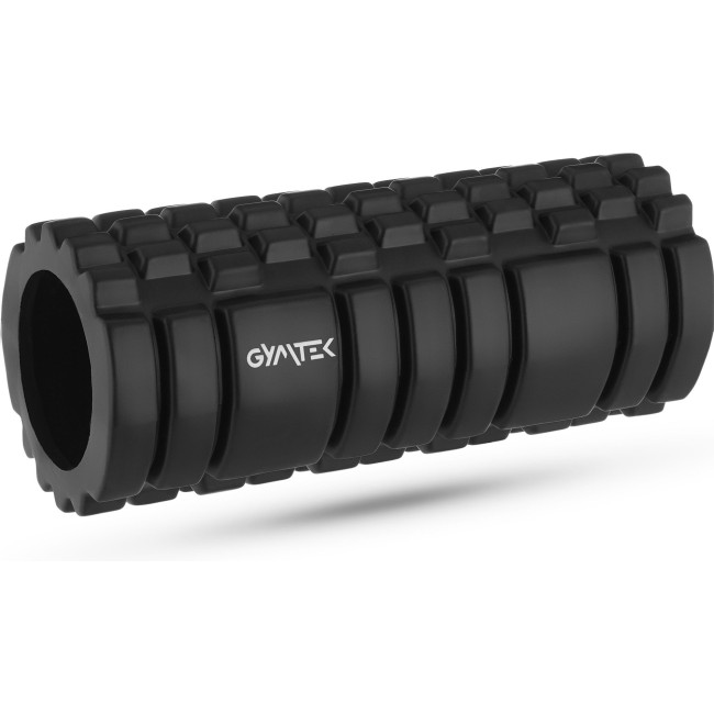 Масажний ролик Gymtek для йоги та фітнесу EVA 33*14см чорно-білий