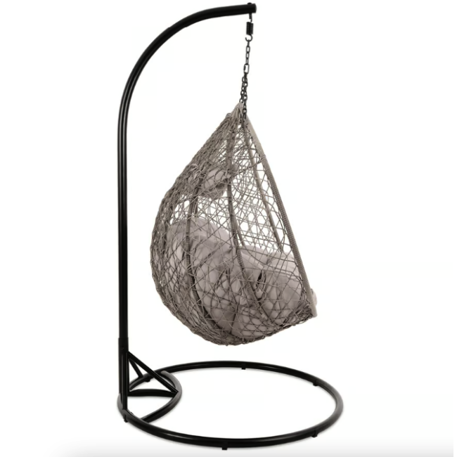 Підвісне крісло-кокон Di Volio Foggio двомісне сірий