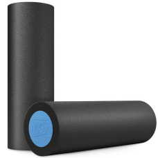 Массажный ролик (валик, роллер) Hop-Sport EPE 45см Черно-голубой