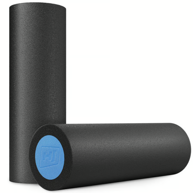 Массажный ролик (валик, роллер) Hop-Sport EPE 45см Черно-голубой