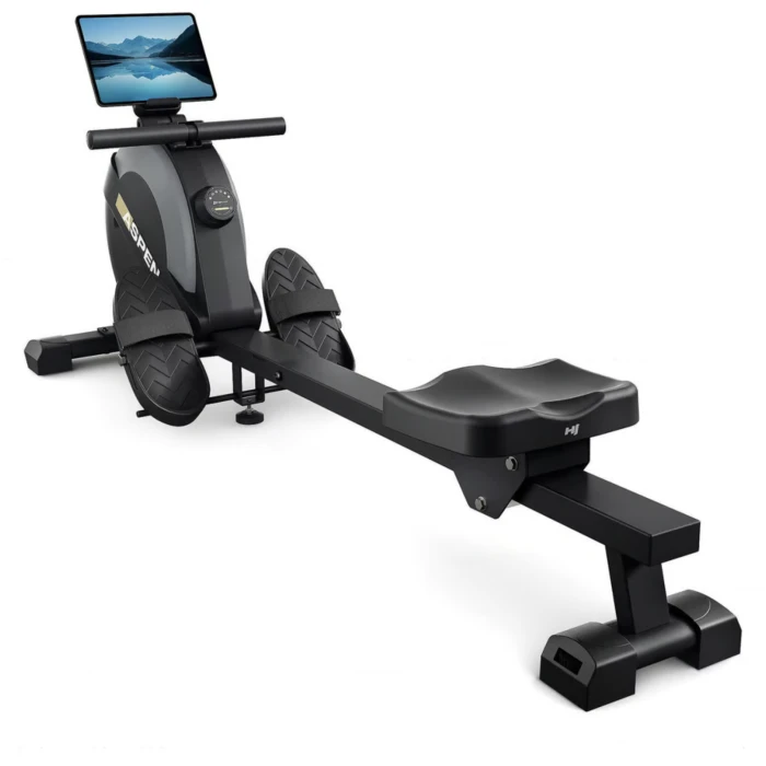 Гребной тренажер Hop-Sport HS-080R Aspen магнитный черно-золотистый