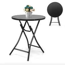 Стол садовый Costway Mix складной круглый