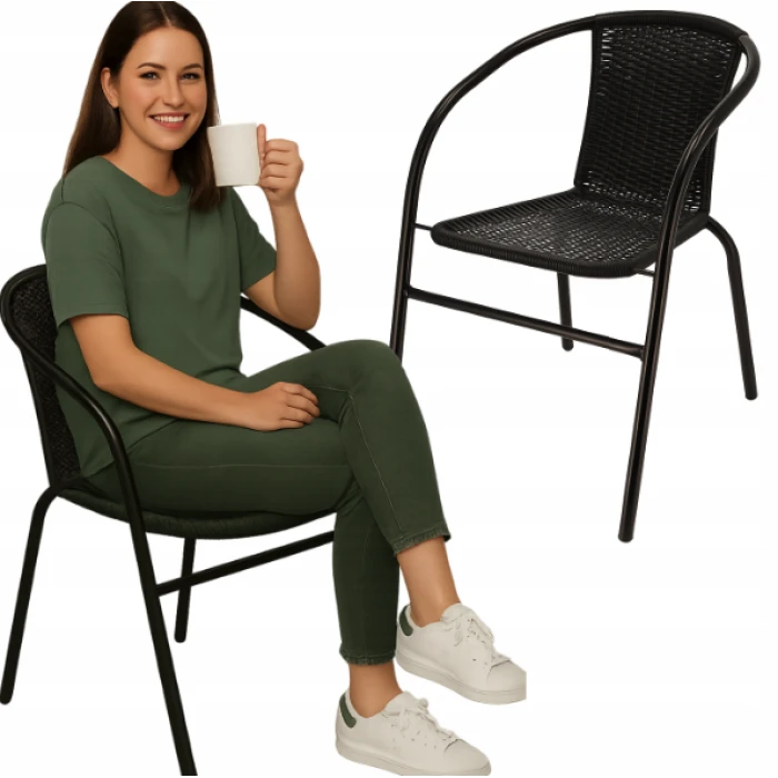 Садове крісло Jumi Bistro New чорний