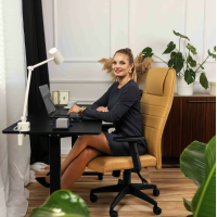 Комп'ютерний стіл з регульованою висотою Di Volio Biago чорний