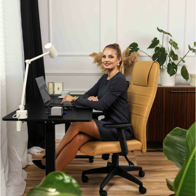 Компьютерный стол с регулируемой высотой Di Volio Biago черный