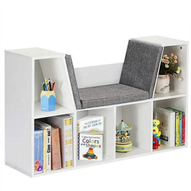 Шкаф-органайзер Costway Kinder с подушкой для сидения