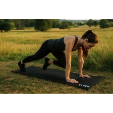 Коврик (мат) для фитнеса и йоги York Fitness 0,3см черный