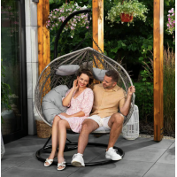 Підвісне крісло-кокон Di Volio Foggio двомісне сірий