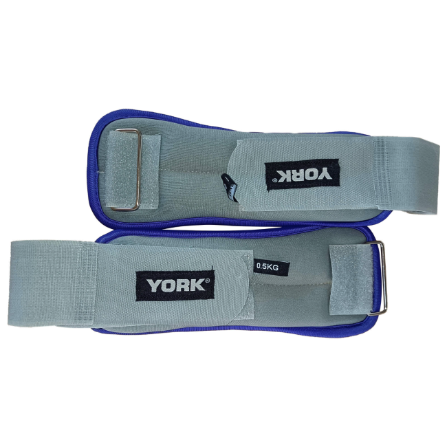 Обважнювачі York Fitness Soft для рук і ніг 2х0,5кг сірий